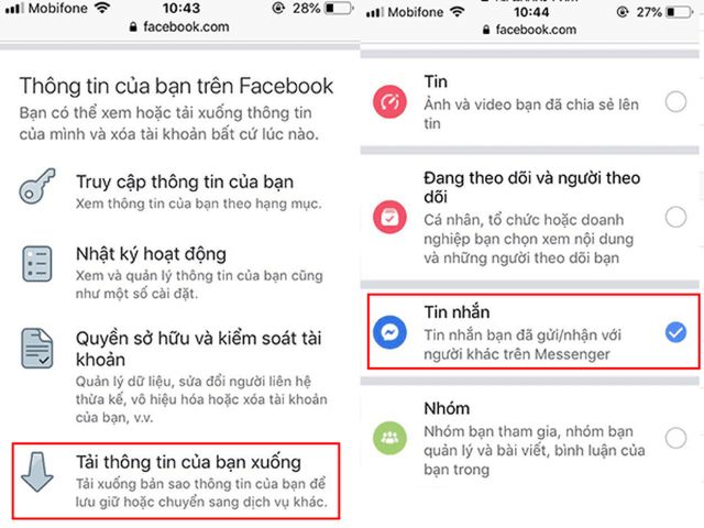 Cách khôi phục tin nhắn messenger đã bị xóa trên iPhone 3