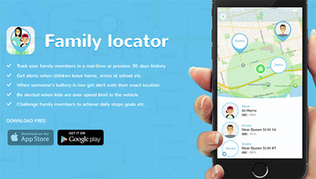 Phần mềm theo dõi điện thoại miễn phí Family Locator 