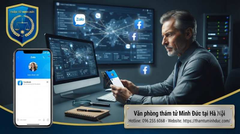 Dịch vụ thám tử điều tra theo dõi ngoại tình uy tín 16 sử dụng điều tra qua facebook