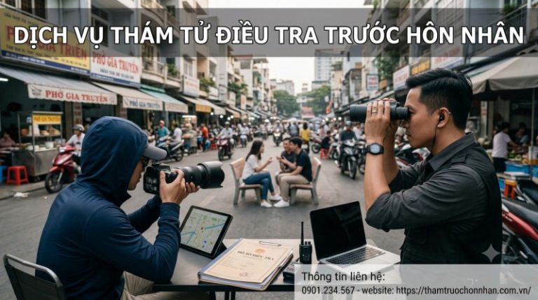 thám tử điều tra trước hôn nhân