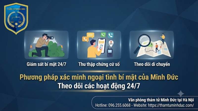 Dịch vụ thám tử điều tra theo dõi ngoại tình uy tín 13 theo dõi các hoạt động 24/7