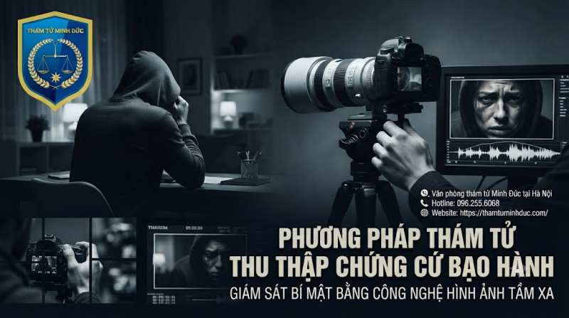 Dịch vụ thám tử điều tra bạo lực gia đình 3 giám sắt bí mật bằng công nghệ hình ảnh