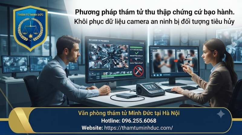 Dịch vụ thám tử điều tra bạo lực gia đình 5 khôi phục dữ liệu camera