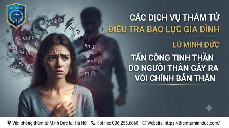 Dịch vụ thám tử điều tra bạo lực gia đình 10 tấn công tinh thần