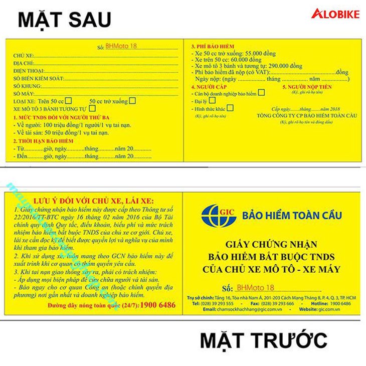 Cách tìm chủ xe máy qua biển số 2 bao hiem xe