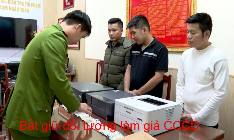 bắt tội phạm làm giả cccd