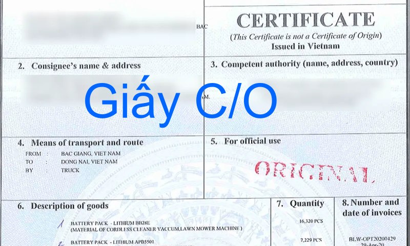 Hàng giả là gì? 7 Giấy chứng nhận C/O