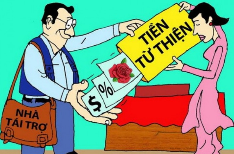 không ủng hộ từ thiện thông qua người khác
