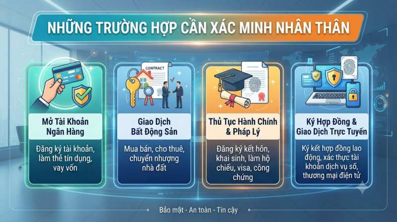 những trường hợp cần xác minh nhân thân