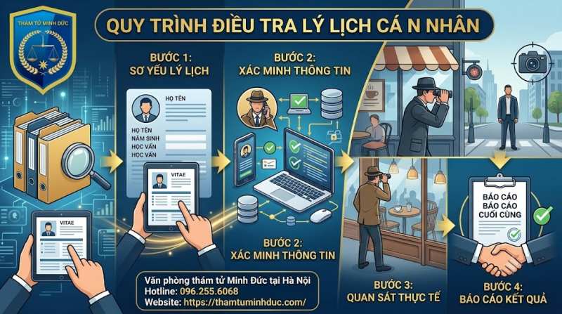 quy trình thực hiện điều tra lý lịch cá nhân