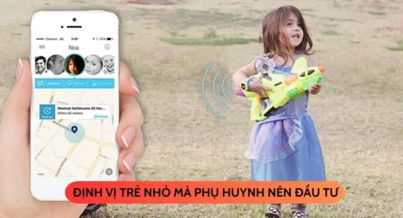 Thiết bị định vị trẻ em 4 thiết bị định vị trẻ em có độ sai số vị trí