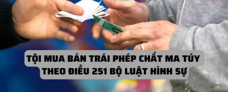 Tội sử dụng chất ma tuý 5 mua bán trái phép chất ma túy theo điều 251 luật hình sự