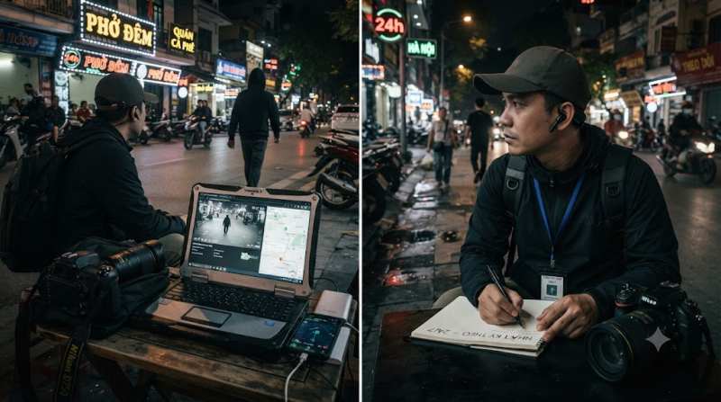 trinh sát thực địa theo dõi 24/7