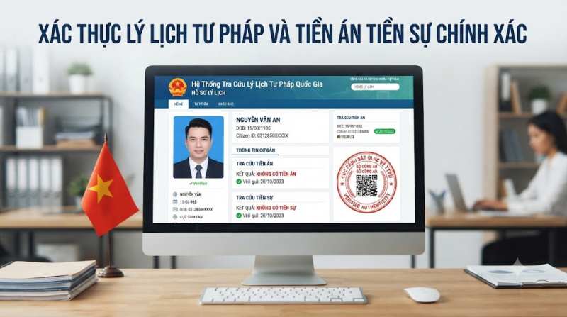 xác định lý lịch tư pháp và tiền án tiền sự