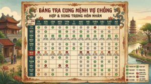 cung mệnh vợ chồng