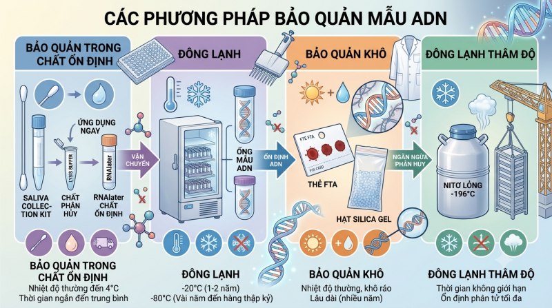 bảo quản mẫu adn