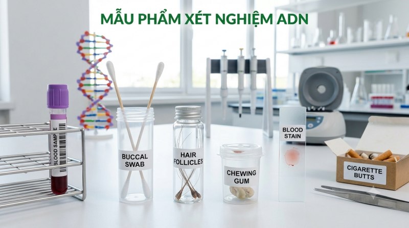 các mẫu phẩm chứa ADN