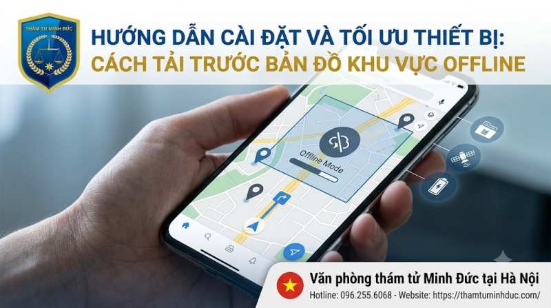 cách tải trước bản đồ khu vực offline
