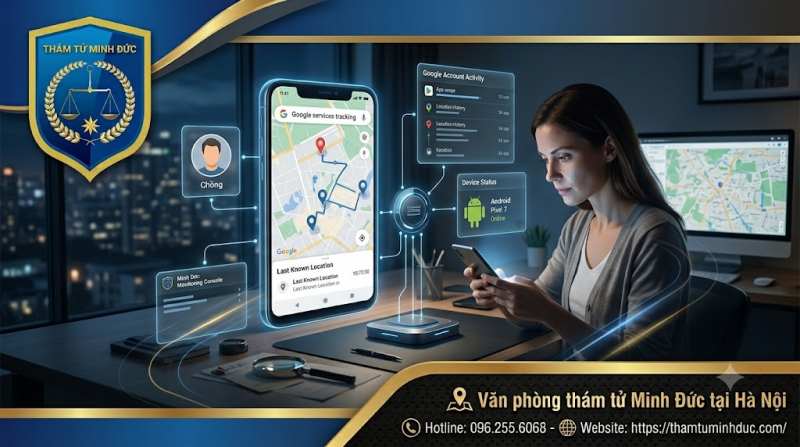 Cách theo dõi điện thoại chồng 6 dựa trên tài khoản google
