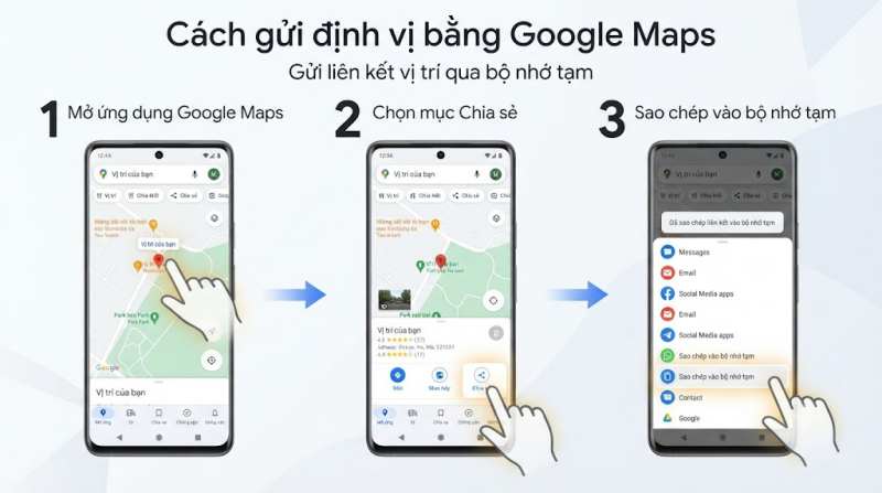 Cách Gửi Định Vị Của Tôi Chính Xác 6 gửi vị trí liên kết qua bộ nhớ tạm