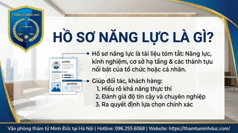 Hồ sơ năng lực là gì 1 hồ sơ năng lực là gì