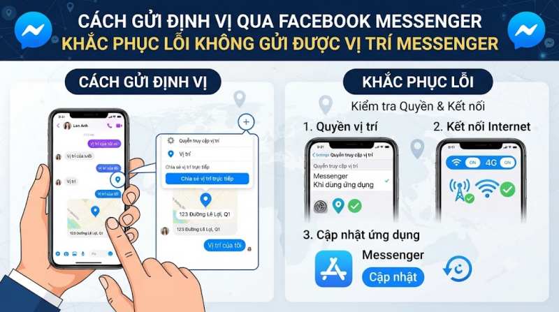 Cách Gửi Định Vị Của Tôi Chính Xác 5 khắc phục lỗi không gửi được vị trí qua massage