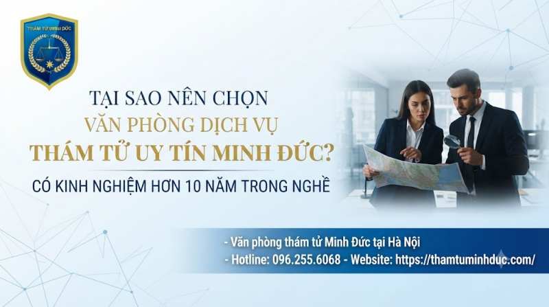 Dịch vụ thám tử Hà Nội 42 có kinh nghiệm hơn 10 năm trong nghề