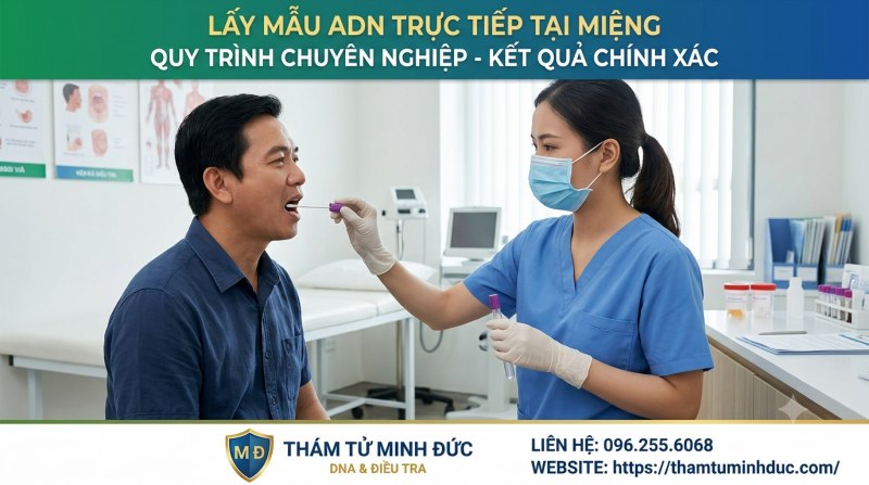 lấy mẫu adn từ miệng
