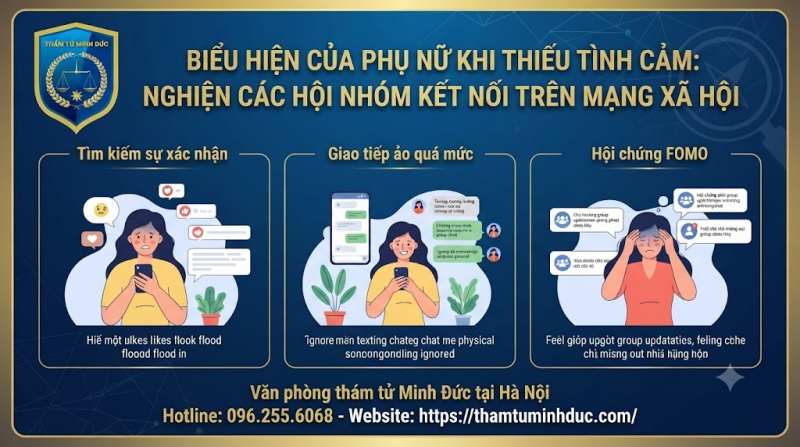 Những dấu Hiệu Phụ Nữ Thiếu Hơi Đàn Ông Biểu Hiện Và Giải Thích 7 nghiện các nhóm hội kết nối trên mạng xã hội