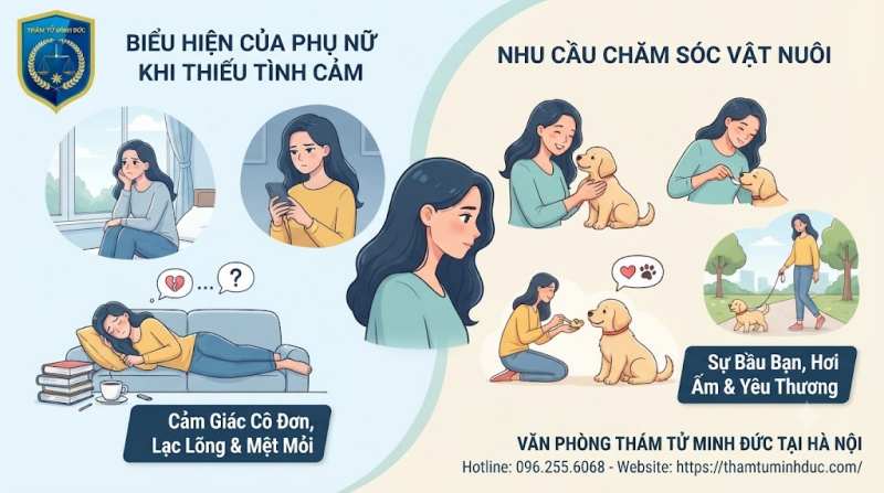 Những dấu Hiệu Phụ Nữ Thiếu Hơi Đàn Ông Biểu Hiện Và Giải Thích 6 nhu cầu chăm sóc vật nuôi