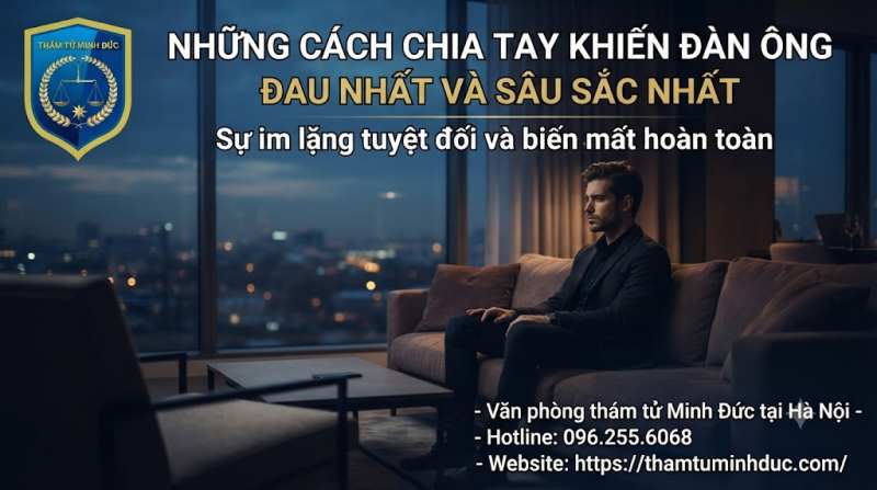 Cách Chia Tay Khiến Đàn Ông Đau Nhất 4 sự im lặng tuyệt đối và biến mất hoàn toàn