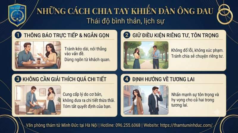 Cách Chia Tay Khiến Đàn Ông Đau Nhất 5 thái độ bình thản lịch sự và không oán trách