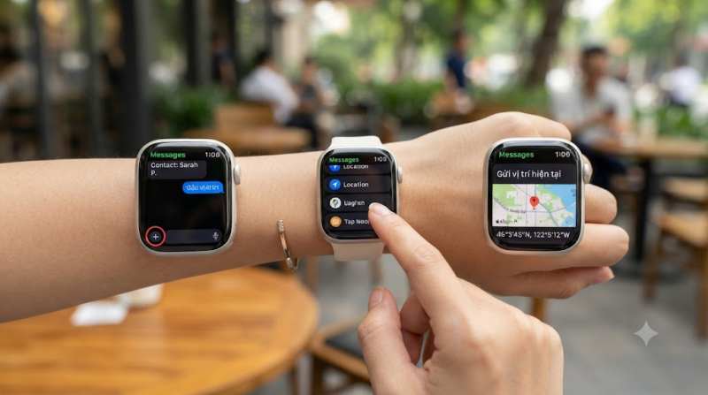 Cách Gửi Định Vị Của Tôi Chính Xác 8 thao tác gửi tọa độ trên appe watch