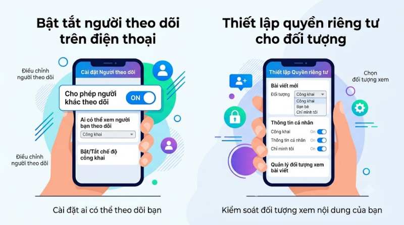 thiết lập quyền riêng tư cho đối tượng