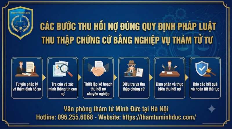 Dịch vụ đòi nợ thuê có hợp pháp không? 8 thu thập chứng cứ bằng nghiệp vụ thám tử tư