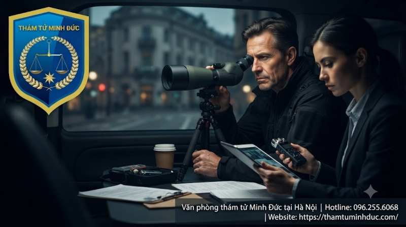 Dịch vụ thám tử Hà Nội 39 thực hiện nghiệp vụ thám tử