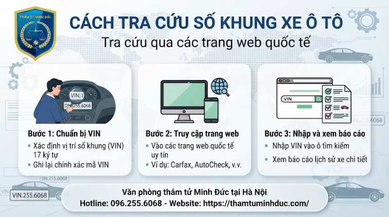 Số khung xe ô tô 9 tra cứu qua các web quốc tế