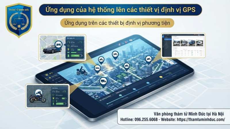 ứng dụng trên các thiết bị định vị phuong tien
