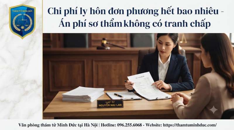 án phí sơ thẩm không có tranh chấp 