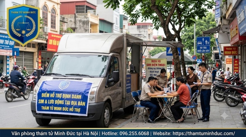 các điểm hỗ trợ lưu động tại địa bàn