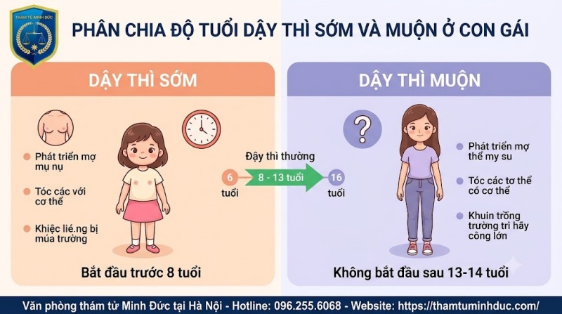 phân chia độ tuoir dậy thì