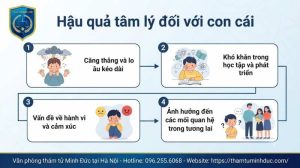 hậu quả tâm lý đối với con cái