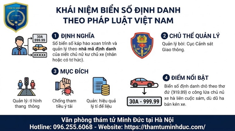 Định danh biển số xe 1 khái niệm biển số định danh