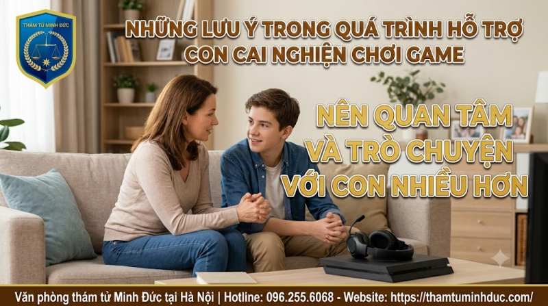 quan tâm và trò chuyện cùng con