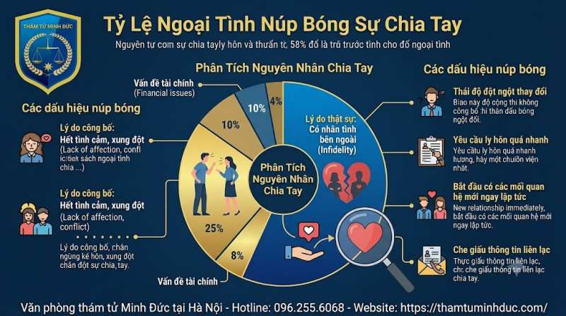 Bản chất đàn ông khi chia tay 8 tỉ lệ ngoại tình núp bóng chia tay
