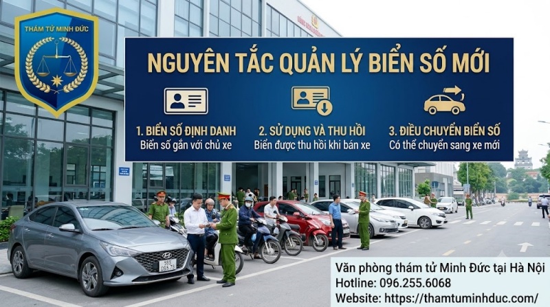 Định danh biển số xe 2 nguyên tắc quản lí biển số mới