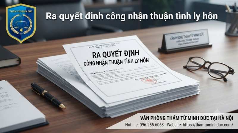 ra quyết định công nhận đồng thuận ly hôn