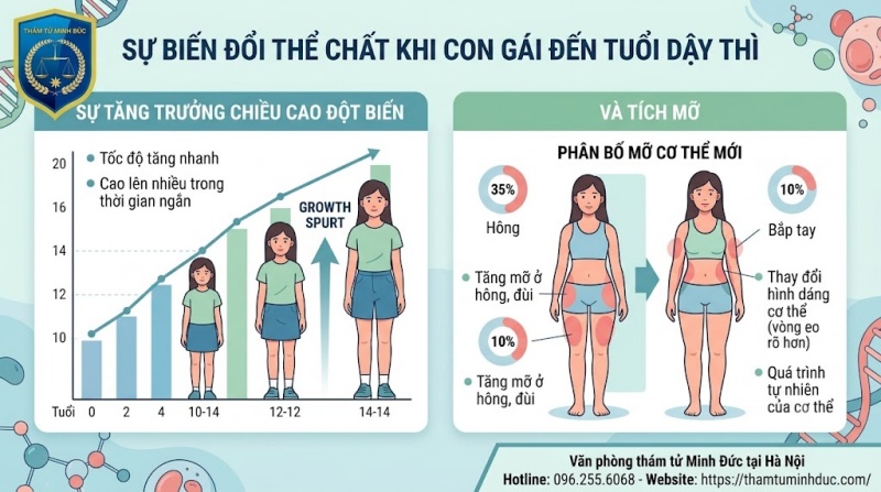 tăng trưởng chiều cao và tích mỡ