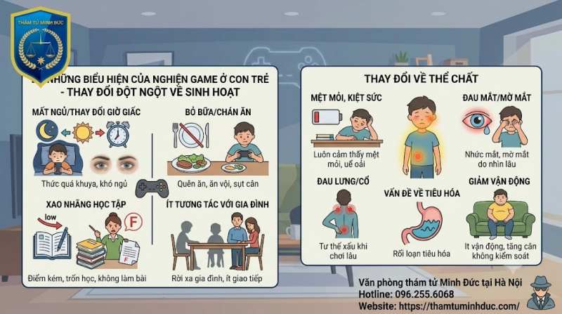 thay đổi đọt ngột về sinh hoạt và thể chất