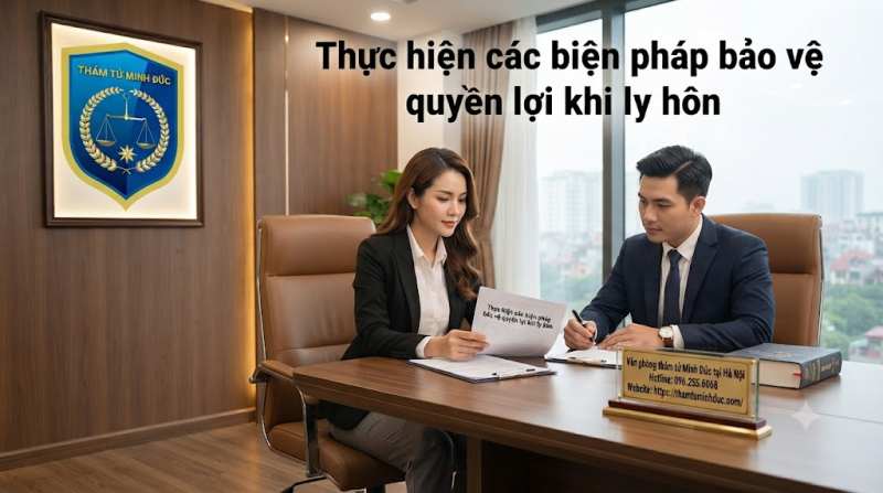 thực hiện các biện pháp bảo vệ quyền lợi khi ly hôn
